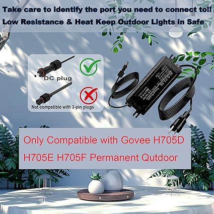 (image for) for Govee Waterproof Power Adapter 36V for Govee Permanent Outdoor Light Series H705D/H705E/H705F (