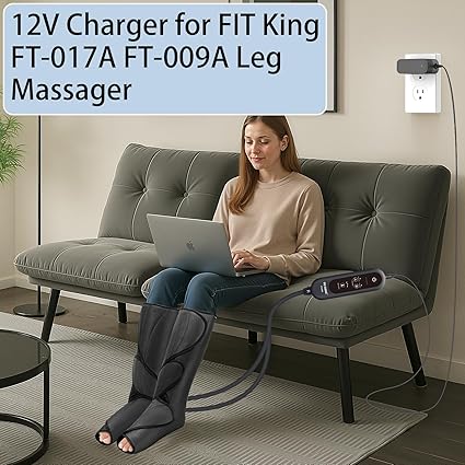 (image for) 12V Leg Massager Charger for FIT King FT-017A ?FT-009A, CINCOM, RENPHO HY-1117A, QUINEAR BD1464 QN-0