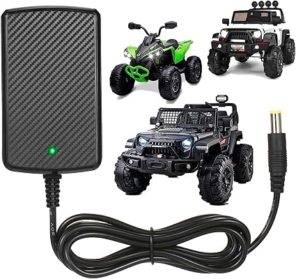 (image for) 24V Charger for Kids Ride On Car Toys 24 Volt Battery Charger Wrangler SUV Kid Trax Dynacraft Toy Ca